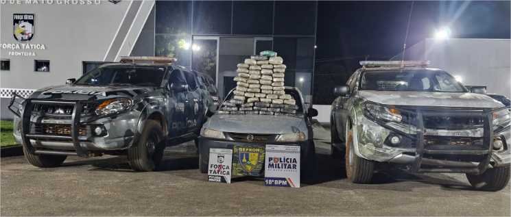 Forças de segurança apreendem 57 quilos de supermaconha e causam prejuízo de R$ 180 mil às facções criminosas