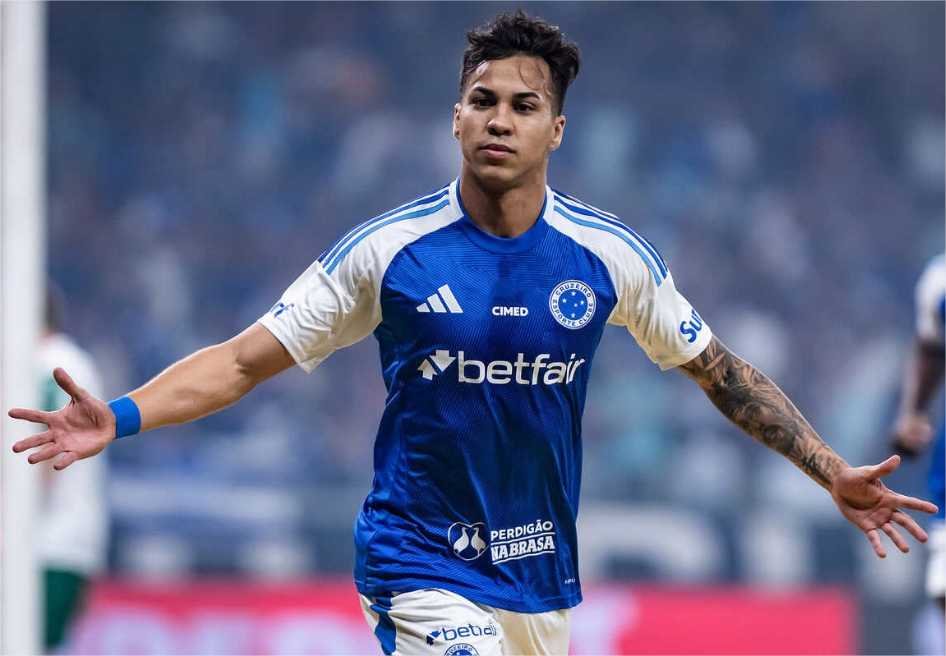 Kaio Jorge define no começo, Cruzeiro vence Palmeiras no Mineirão e vira vice-líder do Brasileirão
