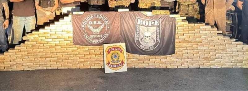 Forças de segurança apreendem 455 quilos de pasta base de cocaína e causam prejuízo de R$ 8,1 milhões às facções