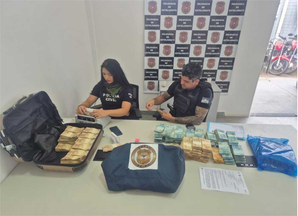 Polícia Civil apreende alto valor em dinheiro durante buscas contra grupo especializado em estelionato contra jogadores de futebol