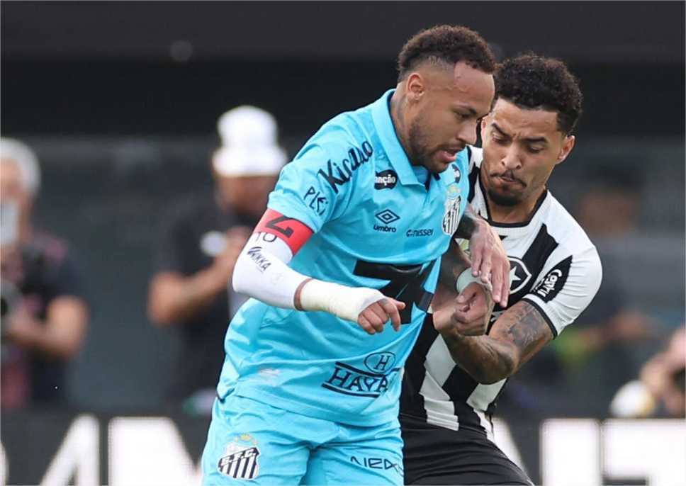 Neymar é expulso e Santos perde para o Botafogo na Vila Belmiro