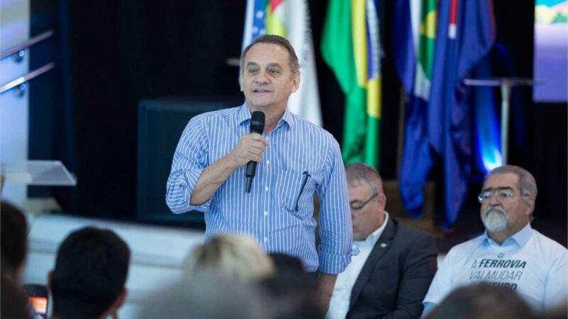 Wilson Santos celebra avanço da ferrovia em Água Boa e lembra que Cuiabá espera há 150 anos