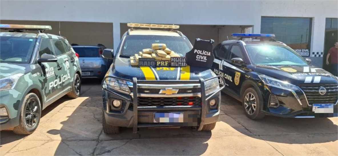 Ação conjunta das forças de segurança resulta na apreensão de quase 36 kg de skunk em Pedra Preta