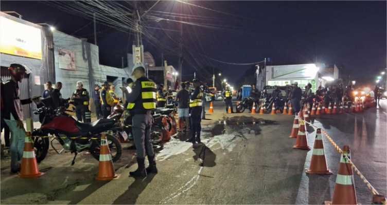 Operação Lei Seca prende foragido da Justiça e remove 36 motocicletas em Cuiabá