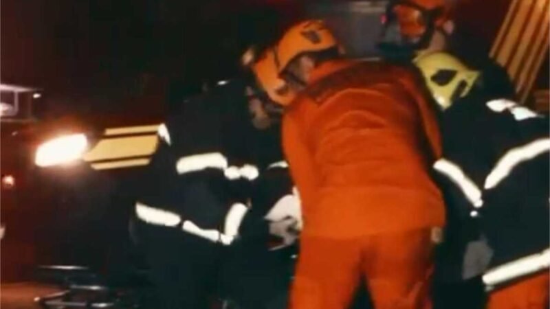 Bombeiros resgatam motorista preso às ferragens de veículo após acidente na BR-174