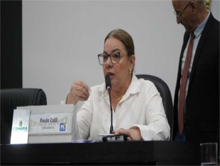 Paula Calil apresenta projeto de combate à violência contra a mulher no comércio de Cuiabá