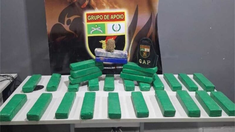 Polícia Militar apreende 30 quilos de maconha e prende dois faccionados em Várzea Grande