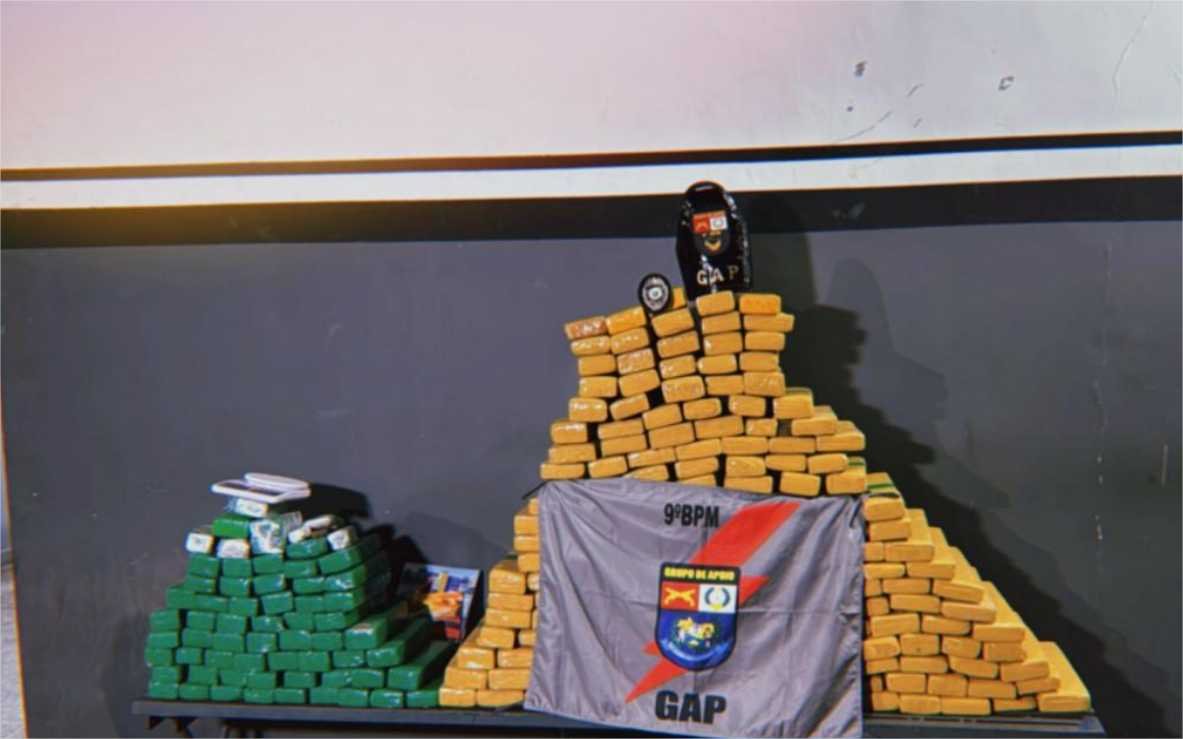 Polícia Militar apreende 250 quilos de maconha dentro de residência em Várzea Grande