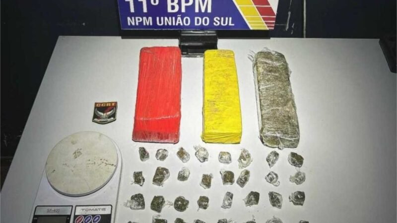 Polícia Militar localiza tabletes e porções de entorpecentes enterrados em zona rural de União do Sul