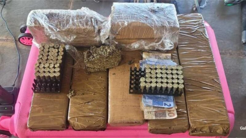 PM apreende drogas e armas e prende quatro suspeitos às margens do Rio Sepotuba