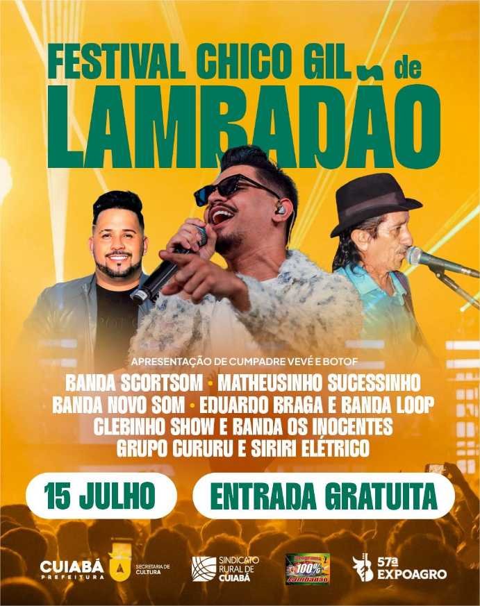 Festival de Lambadão valoriza artistas locais e ritmo cuiabano