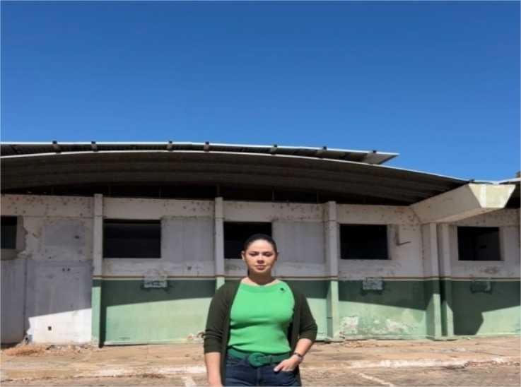 Michelly fiscaliza obra da Policlínica do Coxipó e anuncia transformação em CEM