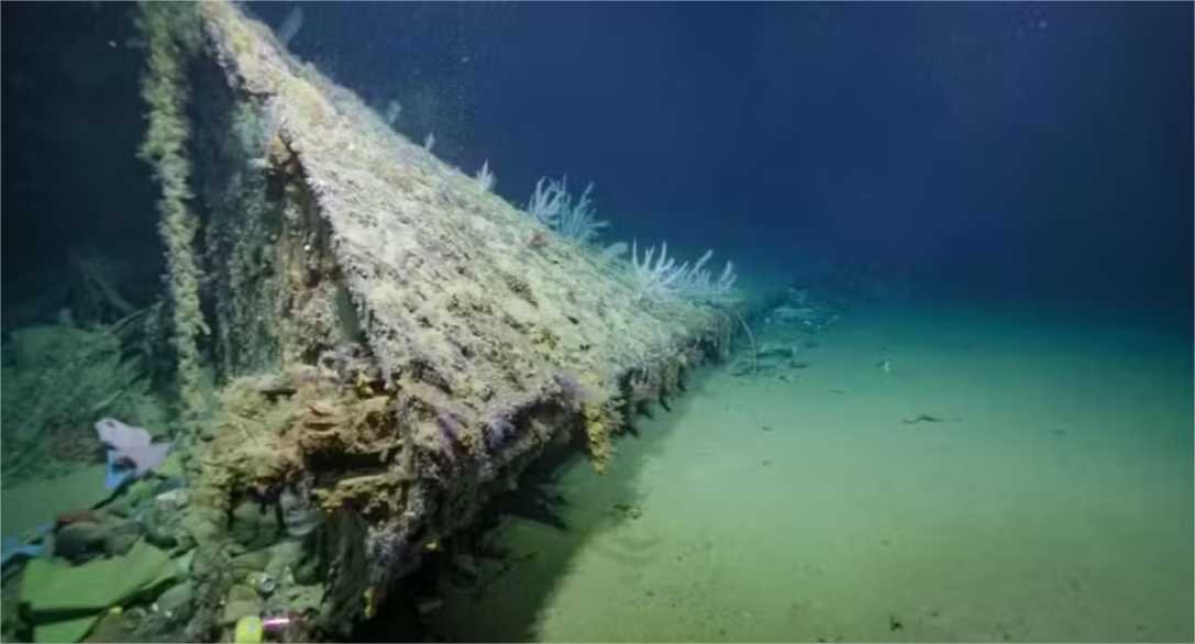 Encontrada proa de barco americano atacado pelo Japão na 2ª Guerra