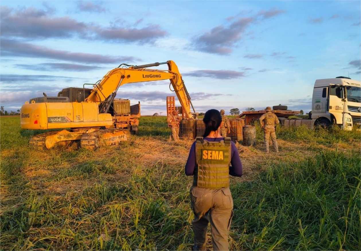 Sema aplica R$ 400 mil em multas por extração ilegal de minérios no norte de MT