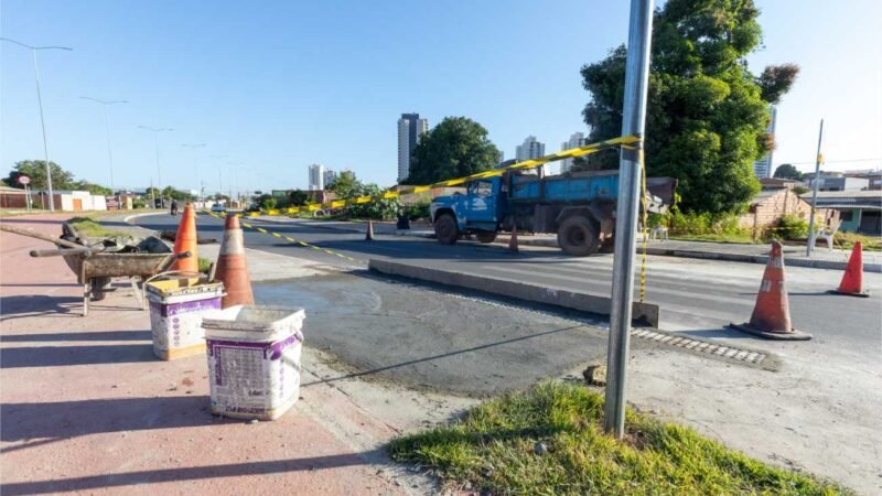 Prefeitura de Cuiabá inicia construção de faixas elevadas na Av. Parque do Barbado