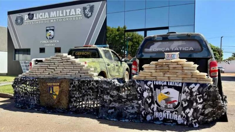 Ação integrada apreende mais de 100 tabletes de droga e facções criminosas levam prejuízo de R$ 1 milhão