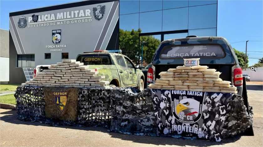 Ação integrada apreende mais de 100 tabletes de droga e facções criminosas levam prejuízo de R$ 1 milhão