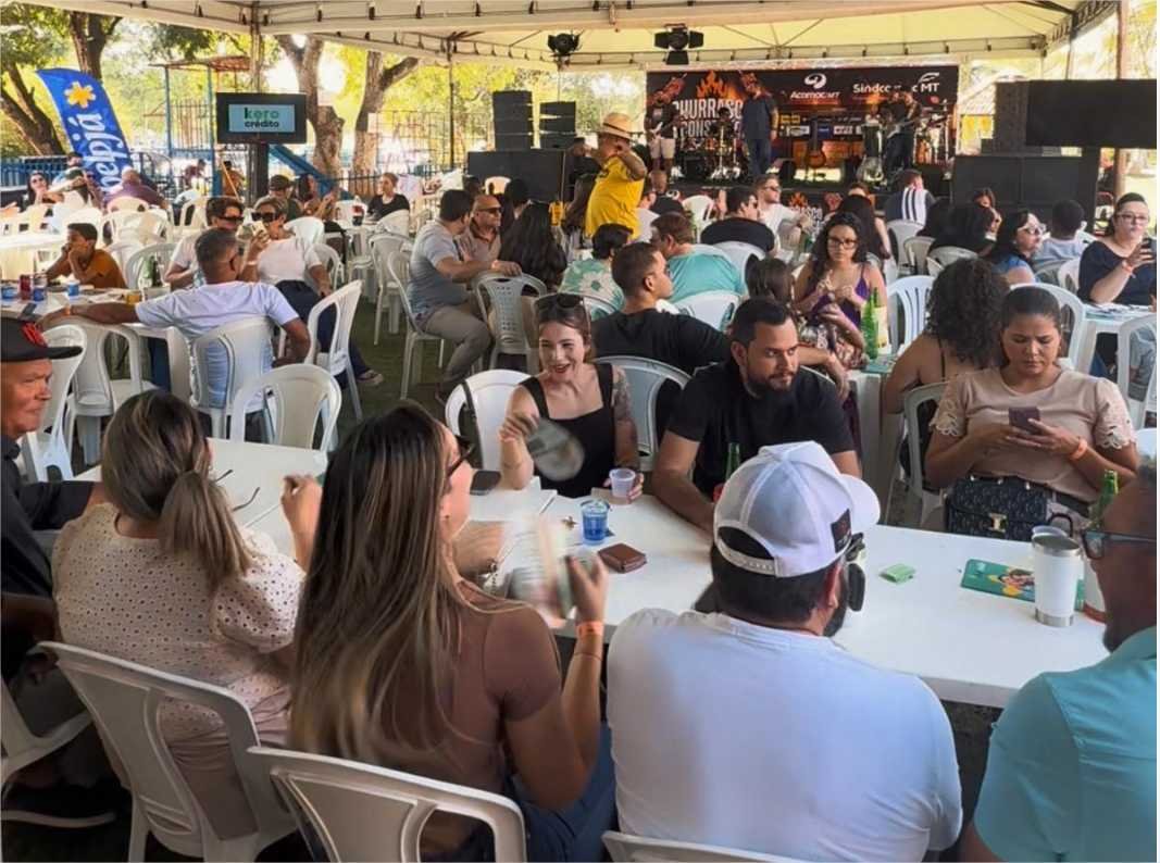 “Churrasco da Construção” une setor de materiais e atrai mais de 600 participantes em Várzea Grande