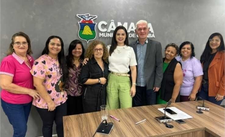 Comissão de Educação da Câmara de Cuiabá delibera sobre projetos e recebe Técnicas de Desenvolvimento Infantil