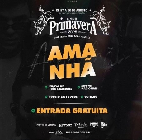 Expo Primavera 2025 promete agitar Primavera do Leste com grandes atrações