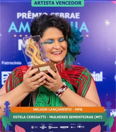 Cantora mato-grossense Estela Ceregatti vence Prêmio Sebrae da Música da Amazônia