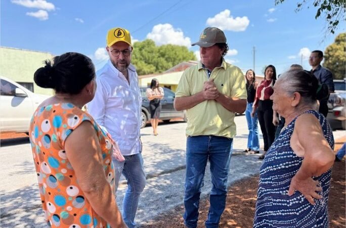 Beto visita obra em Rosário articulada por ele e Fabio Garcia