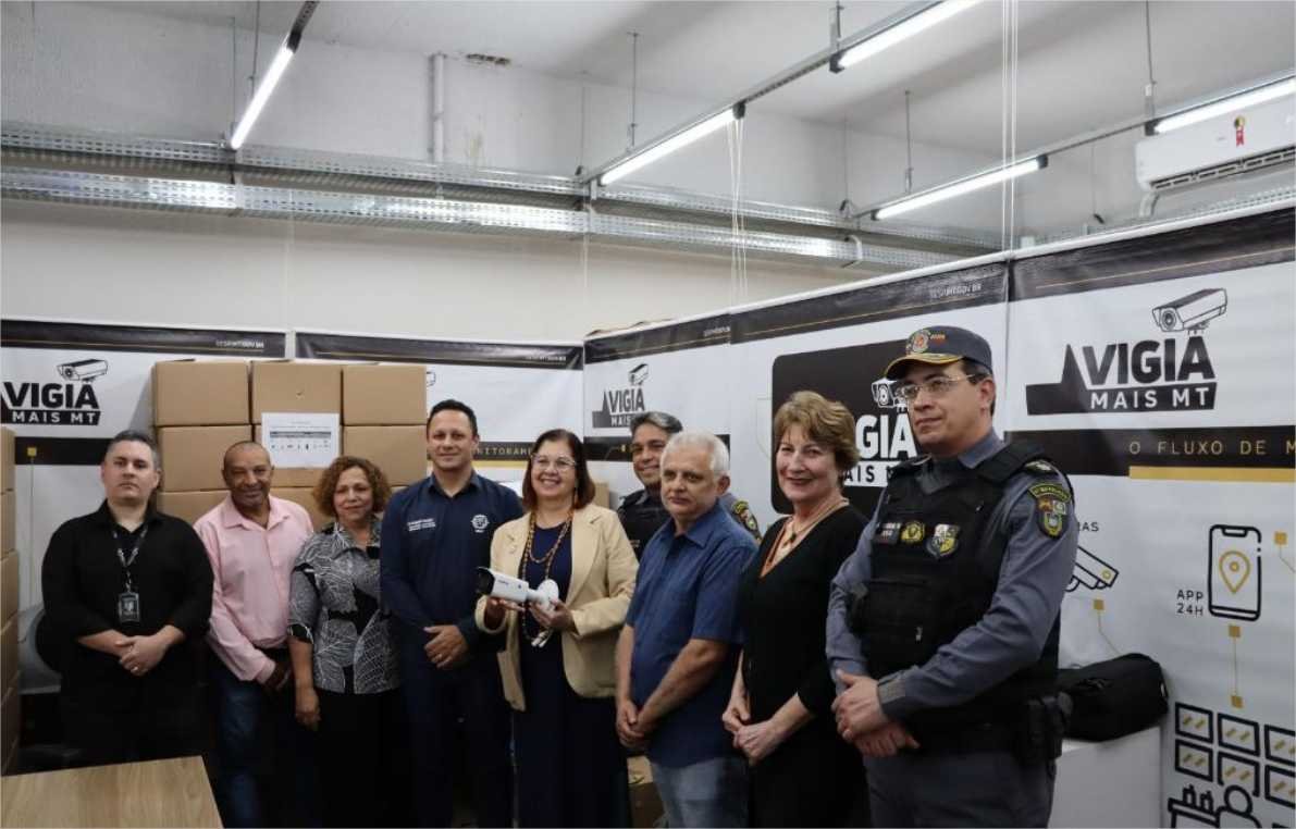Sesp entrega 66 câmeras do Vigia Mais MT para UFMT e define outras ações de segurança no campus