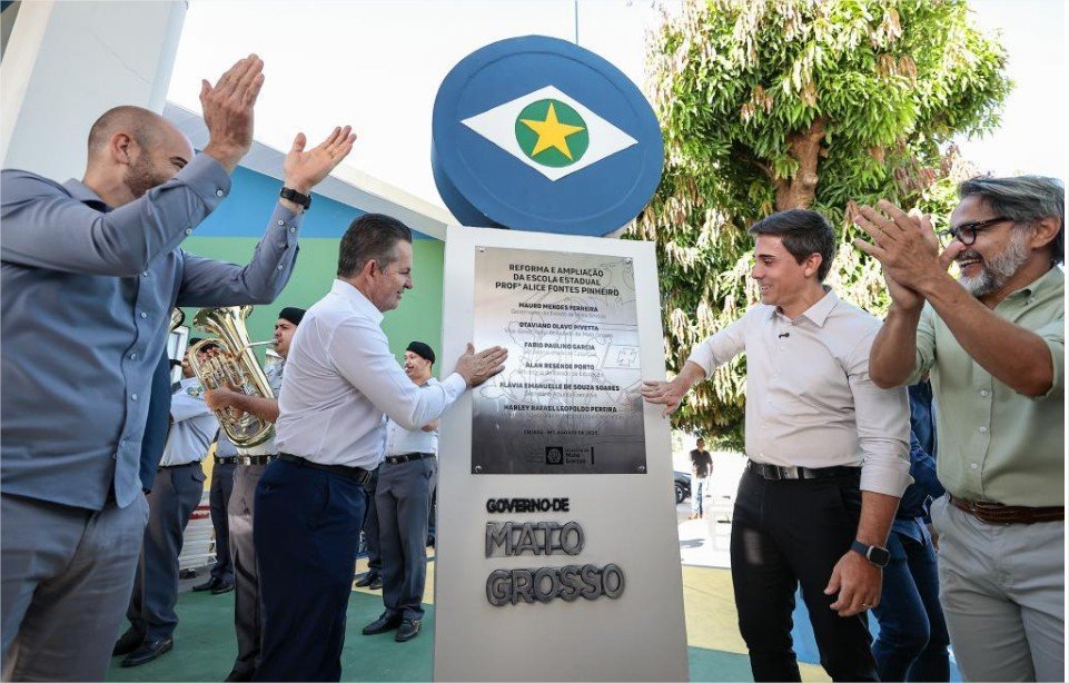 Governo de MT entrega reforma geral e ampliação da Escola Estadual Alice Fontes em Cuiabá