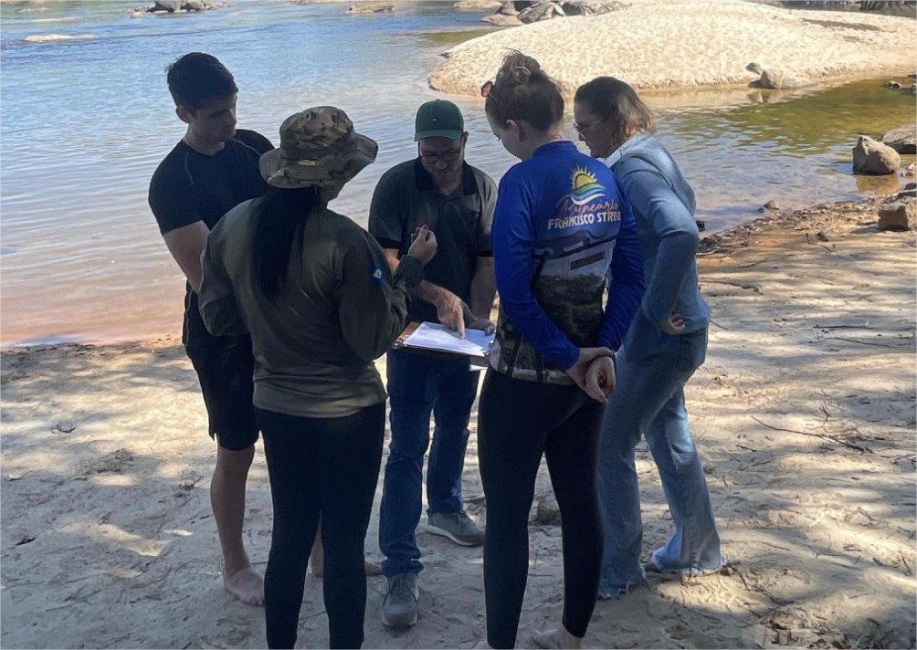 Sema e parceiros coletam amostras na região do Teles Pires e Alto Paraguai em agosto para análise de balneabilidade