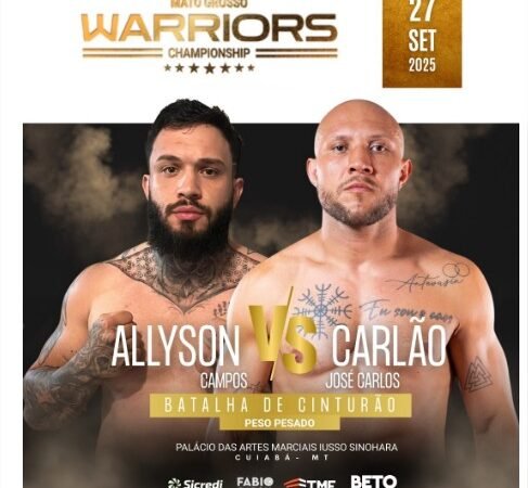 MT Warriors divulga card completo com 12 lutas 100% profissionais e disputa de cinturão