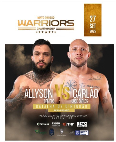 MT Warriors divulga card completo com 12 lutas 100% profissionais e disputa de cinturão