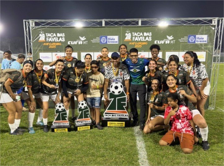 Novo Colorado e Mapim são os grandes campeões da Taça das Favelas MT 2025