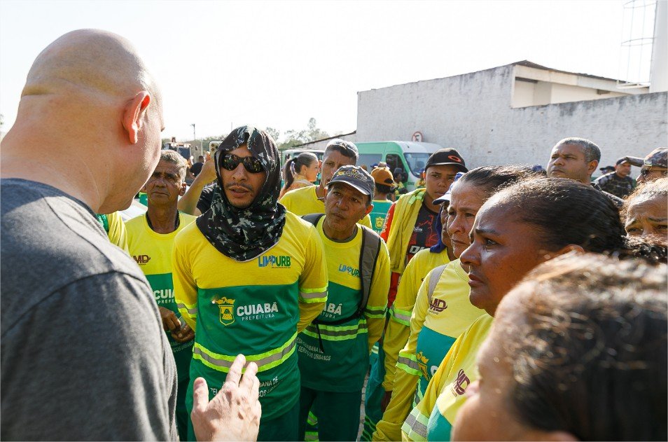 Cuiabá reduz jornada de trabalhadores da Limpurb devido ao calor intenso