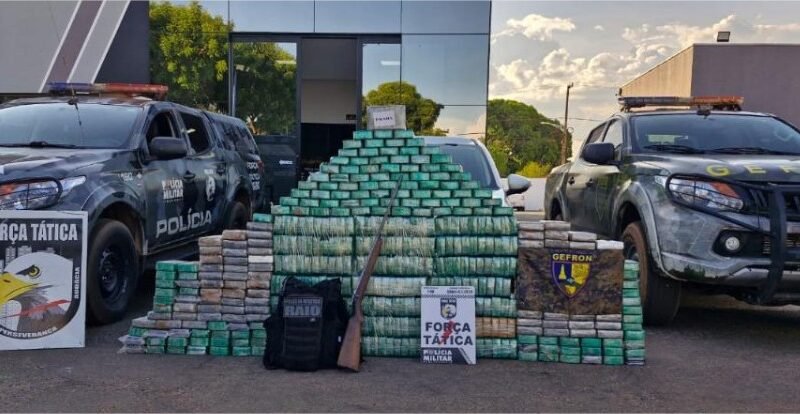 Operação apreende mais de 450 quilos de drogas e gera prejuízo de R$ 9 milhões às facções criminosas