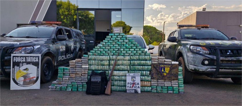 Operação apreende mais de 450 quilos de drogas e gera prejuízo de R$ 9 milhões às facções criminosas
