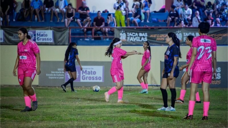 Noite de futebol feminino agita a Taça das Favelas MT 2025 hoje à noite (03)