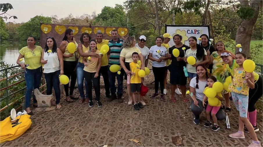 CAPS promove caminhada em conscientização ao Setembro Amarelo