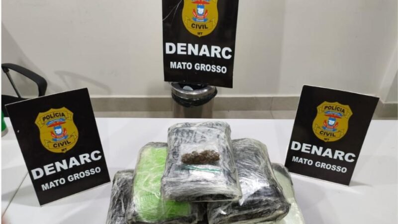 Polícia Civil prende irmãs que transportavam malas carregadas de entorpecentes em Cuiabá