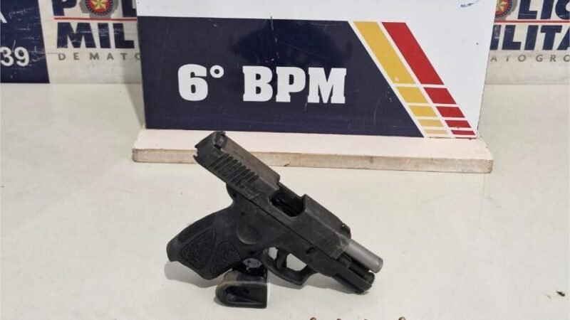 Polícia Militar prende homem por porte ilegal de arma de fogo