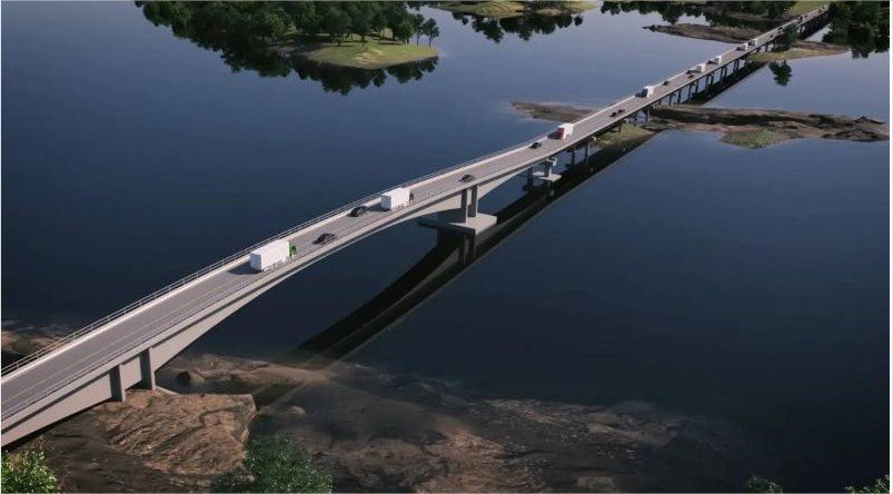 Mato Grosso constrói a maior ponte da história do estado sobre o Rio Juruena