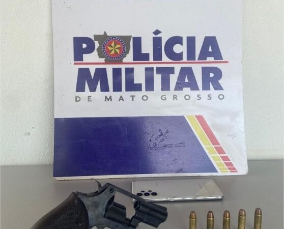 Homem é preso pela Polícia Militar com arma de fogo sem registro em Alto Paraguai