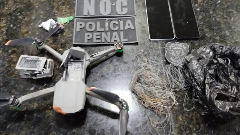 Polícia Penal apreende drone com celulares na penitenciária de Sinop