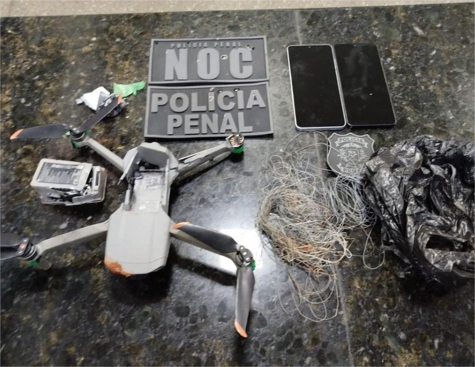 Polícia Penal apreende drone com celulares na penitenciária de Sinop