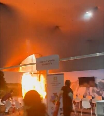 Incêndio atinge área principal da COP 30 em Belém; fogo já está controlado; veja vídeo