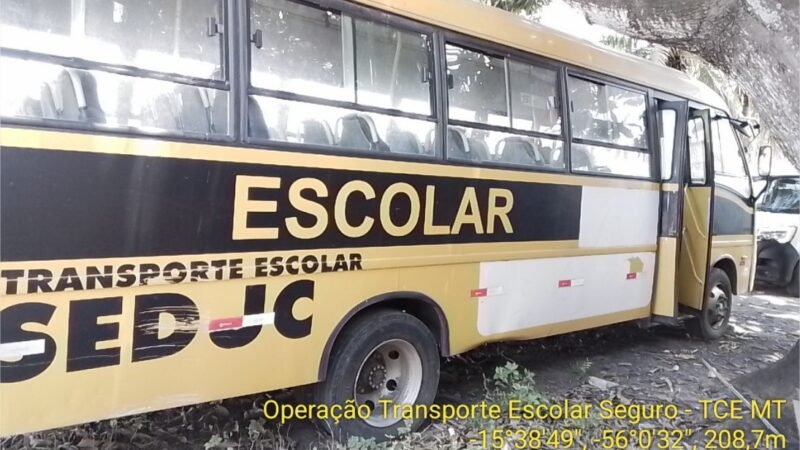 TCE-MT determina retirada de 14 ônibus irregulares do transporte escolar de Cuiabá