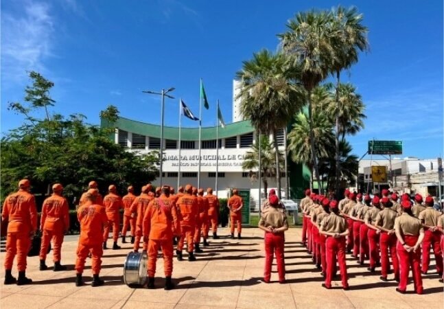 Câmara celebra Dia da Bandeira com participação de estudantes da Escola Dom Pedro II