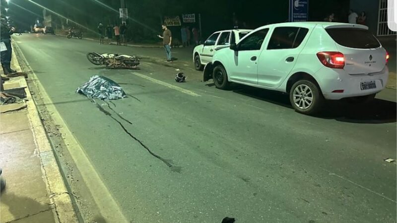 Mulher morre após ser atropelada por carro em Várzea Grande; veja o vídeo