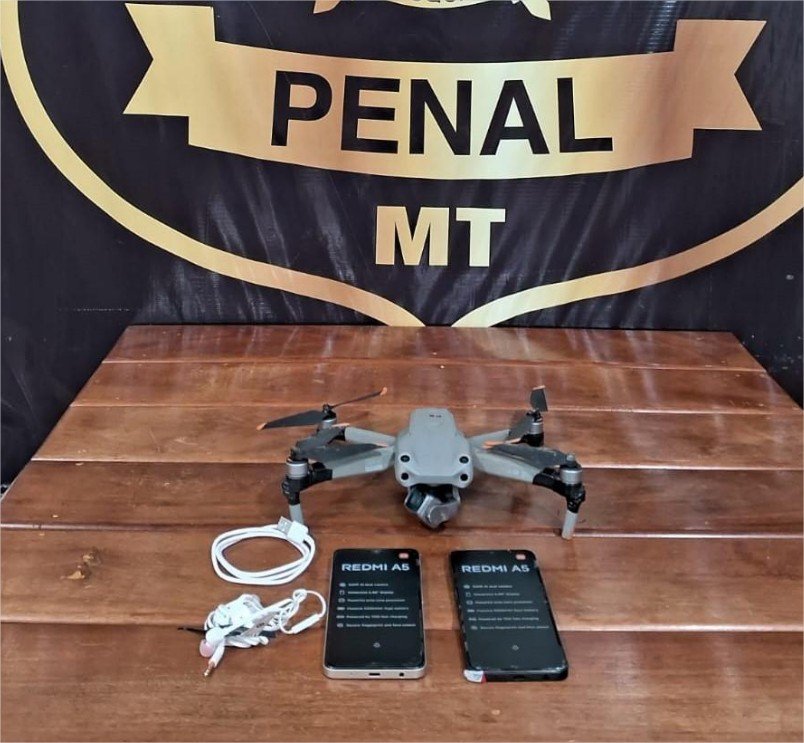 Policiais Penais abatem mais um drone sobrevoando a penitenciária de Rondonópolis