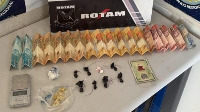 Rotam prende homem foragido da Justiça por tráfico de drogas em Cuiabá