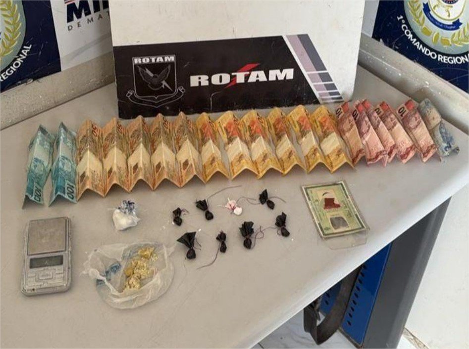 Rotam prende homem foragido da Justiça por tráfico de drogas em Cuiabá